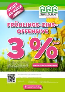 Flyer Festzins-Sparen Frühlings-Zins-Offensive