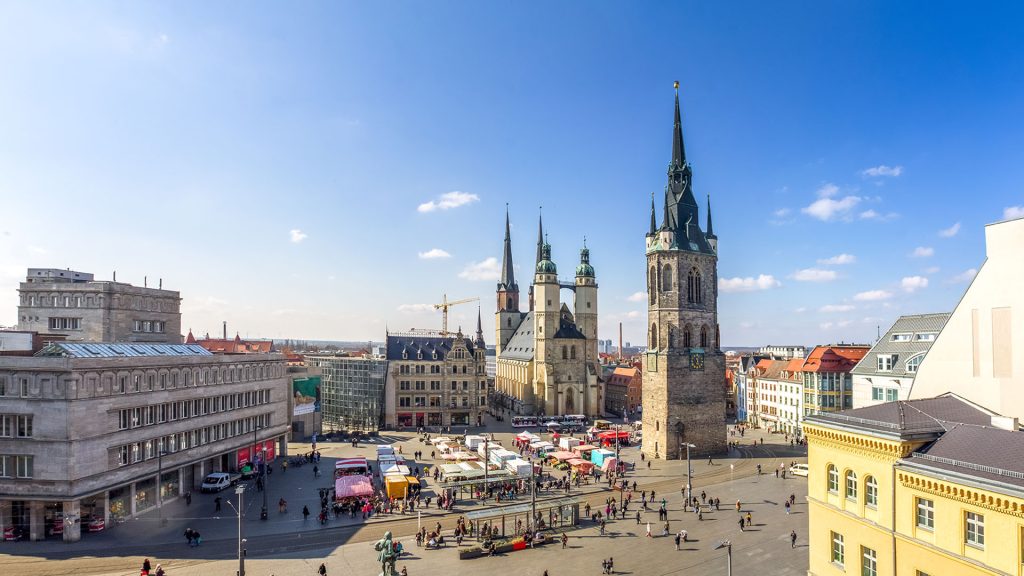 Halle Saale Marktplatz Marktkirche