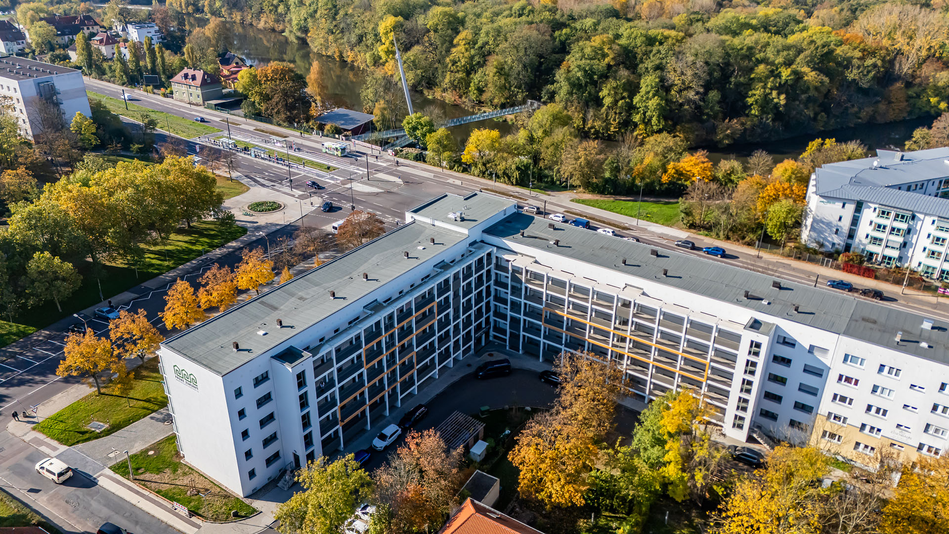 Neukirchener Weg von oben