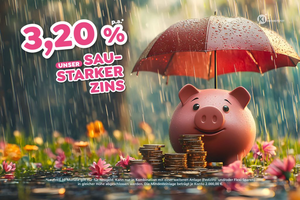 Teaser Unser saustarker Zins im Herbst 2026 KI-gestützt
